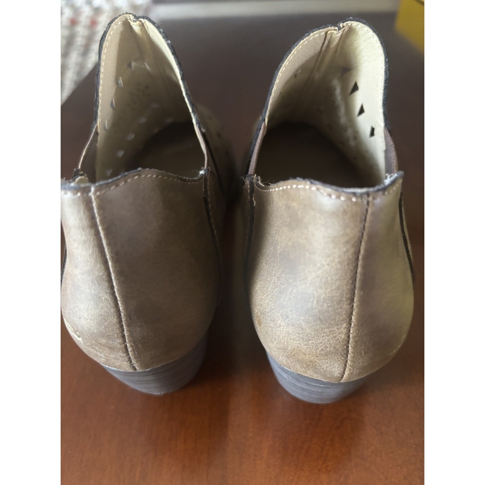JBU By Jambu Boots Womens 8.5 Evelyn Encore Ankle Booties Heels Pull On Brown - Picture 4 of 6